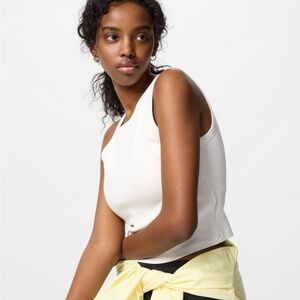 Uniqlo Ribbed Crop Bra Tank Top - Women’s Small